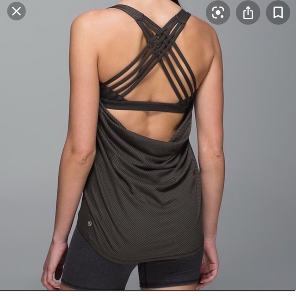 Lulu Lemon Black Strappy Tank